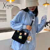 Xajzpa - Cute Canvas Small Bag Female New Japanese Harajuku Diagonal Wild Student Girl Shoulder