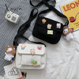 Xajzpa - Cute Canvas Small Bag Female New Japanese Harajuku Diagonal Bag Wild Student Girl Shoulder Bag Bags for Women