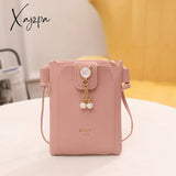 Xajzpa - Cute Cat Decor Crossbody Bag Fashion Shouder Phone Purse Pink / M Women Bags