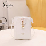 Xajzpa - Cute Cat Decor Crossbody Bag Fashion Shouder Phone Purse White / M Women Bags