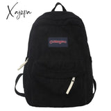 Xajzpa - Cute Corduroy Fashion Woman Backpack Schoolbag For Teenage Girls Men Harajuku Female