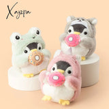 Xajzpa - Cute Penguin Doll Keys Keychain Girls Cartoon Car Keyring Kawaii Women Bag Accessories