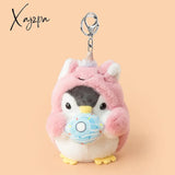Xajzpa - Cute Penguin Doll Keys Keychain Girls Cartoon Car Keyring Kawaii Women Bag Accessories