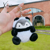 Xajzpa - Cute Penguin Doll Keys Keychain Girls Cartoon Car Keyring Kawaii Women Bag Accessories