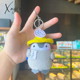 Xajzpa - Cute Penguin Doll Keys Keychain Girls Cartoon Car Keyring Kawaii Women Bag Accessories