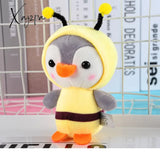 Xajzpa - Cute Penguin Doll Keys Keychain Girls Cartoon Car Keyring Kawaii Women Bag Accessories