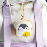 Xajzpa - Cute Penguin Doll Keys Keychain Girls Cartoon Car Keyring Kawaii Women Bag Accessories
