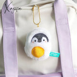 Xajzpa - Cute Penguin Doll Keys Keychain Girls Cartoon Car Keyring Kawaii Women Bag Accessories