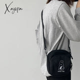 Xajzpa - Cute Rabbit Canvas Women Small Crossbody Bag Casual Student Girls Messenger Bags Vintage