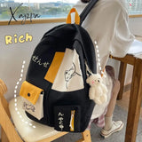 Xajzpa - Cute Schoolbag Female Junior High School Student Korean Version Harajuku Ulzzang College