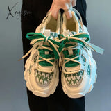Xajzpa - Daddy Casual Shoes Sneakers Women 2023 Spring Autumn New Sports Versatile Sponge Cake