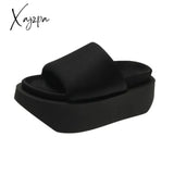 Xajzpa - Denim Rome Thick Women Slipper 2023 Summer Platform Heels Casual Sport Beach Ladies Slides