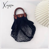 Xajzpa - Designer Brand Hollow Out Netted Women Handbag Luxury Cotton Line Woven Shoulder Bag