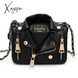 Xajzpa - Designer Chain Bags Women Clothing Shoulder Rivet Jacket Messenger Bag Leather Luxury