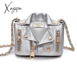 Xajzpa - Designer Chain Bags Women Clothing Shoulder Rivet Jacket Messenger Bag Leather Luxury