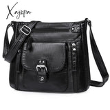 Xajzpa - Designer Handbag Women Shoulder Bag Pu Leather Crossbody Messenger High Quality Tote For