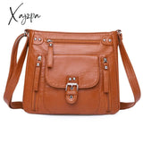 Xajzpa - Designer Handbag Women Shoulder Bag Pu Leather Crossbody Messenger High Quality Tote For