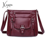 Xajzpa - Designer Handbag Women Shoulder Bag Pu Leather Crossbody Messenger High Quality Tote For