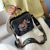 Xajzpa - Designer Luxury Brand Handbags Crossbody Bags Elephant Embroidered For Women Leather