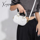 Xajzpa - Designer Quilted Pu Leather Mini Shoulder Crossbody Bags For Women Luxury Brand Boston Bag