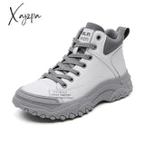 Xajzpa - Designer Running Shoes for Women Authentic Leather Platform Sneakers Femme Flats Tennis Female Casual Sports Girls Footwear