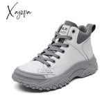 Xajzpa - Designer Running Shoes For Women Authentic Leather Platform Sneakers Femme Flats Tennis