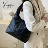 Xajzpa - Diamond Lattice Quilted Design Shoulder Side Bags For Women Pu Leather Female Handbags And