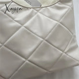 Xajzpa - Diamond Lattice Quilted Design Shoulder Side Bags For Women Pu Leather Female Handbags And