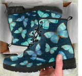 Xajzpa - Digital Print Autumn Lady High Top Skull Pattern Boot British Pu Women’s Fashion Work