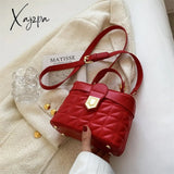 Xajzpa - Embroidery Tote Bucket Bag New High-Quality Pu Leather Women’s Designer Handbag Luxury