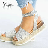 Xajzpa - Espadrille Platform Sandals Serpentine / 35