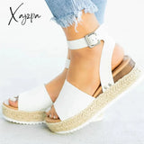 Xajzpa - Espadrille Platform Sandals White / 35