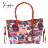 Xajzpa - European And American Handbag Womens Shoulder Bag Indian Style Cow Pattern Portable Cowboy