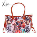 Xajzpa - European And American Handbag Womens Shoulder Bag Indian Style Cow Pattern Portable Cowboy