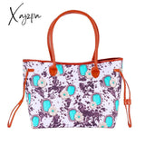 Xajzpa - European And American Handbag Womens Shoulder Bag Indian Style Cow Pattern Portable Cowboy