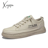 Xajzpa - Fall Men Sneakers Casual Tennis Shoes Lightweight Breathable Spring Flat Male White