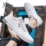 Xajzpa - Fall Men Sneakers Casual Tennis Shoes Lightweight Breathable Spring Flat Male White