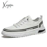 Xajzpa - Fall Men Sneakers Casual Tennis Shoes Lightweight Breathable Spring Flat Male White