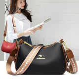 Xajzpa - Famous Brand Shoulder Bag High Quality Leather Crossbody Bags For Women Fashion Small