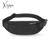 Xajzpa - Fanny Pack Black Waterproof Money Belt Bag Men Purse Teenager's Travel Wallet Belt Male Waist Bags Cigarette Case for Phone