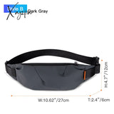 Xajzpa - Fanny Pack Black Waterproof Money Belt Bag Men Purse Teenager’s Travel Wallet Male Waist