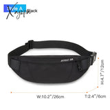 Xajzpa - Fanny Pack Black Waterproof Money Belt Bag Men Purse Teenager’s Travel Wallet Male Waist