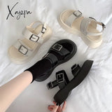 Xajzpa - Fashion 2023 Platform Sandals Women Summer Shoes Buckle Slides Casual Women’s Sports