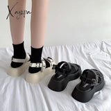 Xajzpa - Fashion 2023 Platform Sandals Women Summer Shoes Buckle Slides Casual Women’s Sports