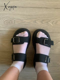 Xajzpa - Fashion 2023 Platform Sandals Women Summer Shoes Buckle Slides Casual Women’s Sports