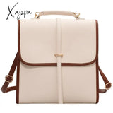 Xajzpa - Fashion Backpack High Quality Leather New Designer Backpacks For Teenage Girls Female