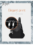 Xajzpa - Fashion Backpack Waterproof For Women Quality School Bags Female Solid Color Travel Small