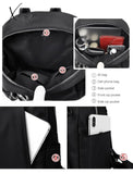 Xajzpa - Fashion Backpack Waterproof For Women Quality School Bags Female Solid Color Travel Small