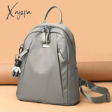 Xajzpa - Fashion Backpack Waterproof For Women Quality School Bags Female Solid Color Travel Small