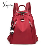 Xajzpa - Fashion Backpack Waterproof For Women Quality School Bags Female Solid Color Travel Small